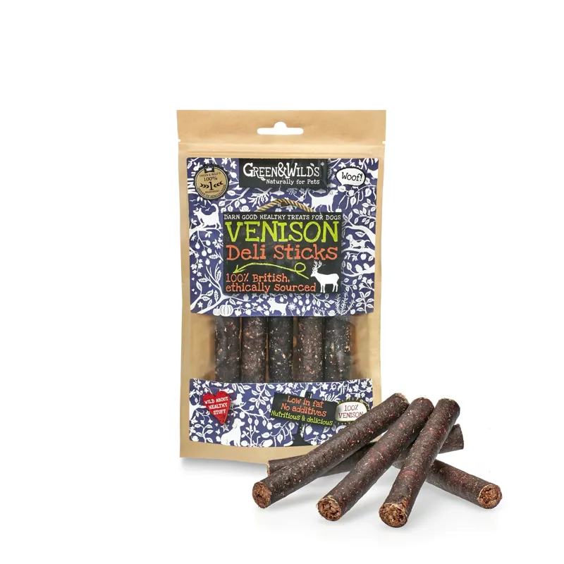 Green and Wilds Venison Sticks 75g