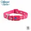 Ancol Reflective Adjustable Fashion Collar Pink Hearts