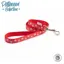 Ancol Reflective Snap Lead Red Stars 100x1.9cm