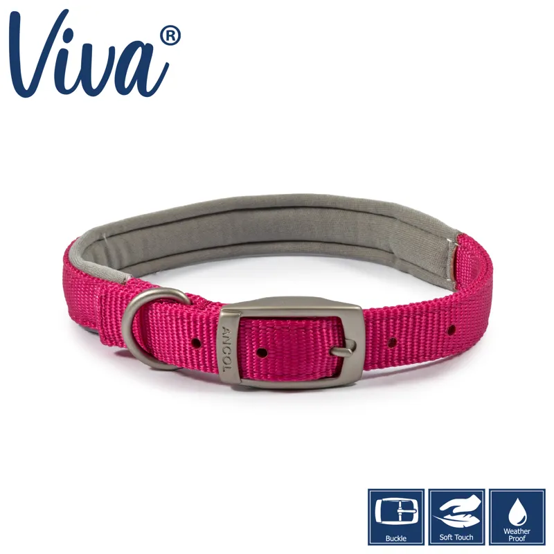 Ancol Viva Padded Collar Pink