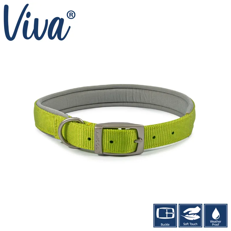 Ancol Viva Padded Collar Lime