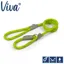 Ancol Viva Reflective Rope Slip Lead Lime