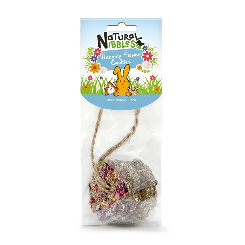Natural Nibbles Hanging Flower Cookies 2pk