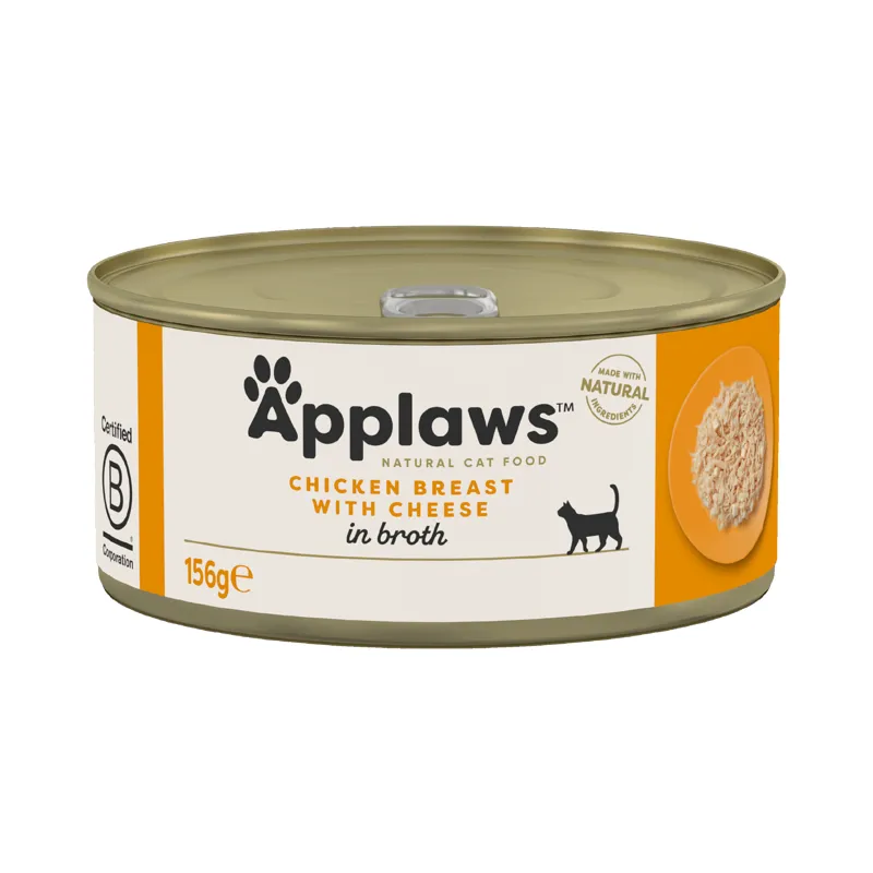 Applaws  Cat Can Chicken and Cheese in Broth 156g