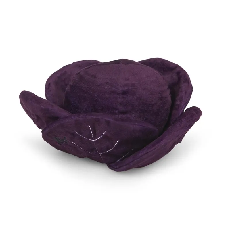 PetFace Foodie Faces Ruby Red Cabbage Plush Dog Toy-4