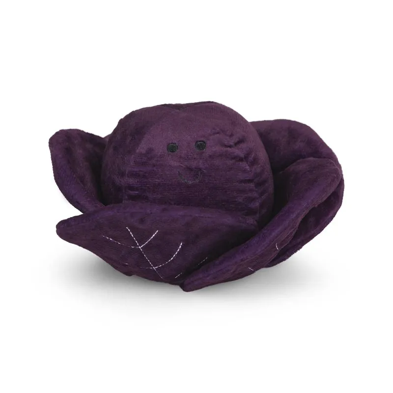 PetFace Foodie Faces Ruby Red Cabbage Plush Dog Toy