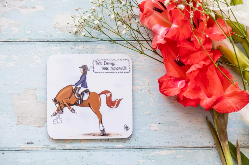 Emily Cole 'Think Dressage' Individual Coaster