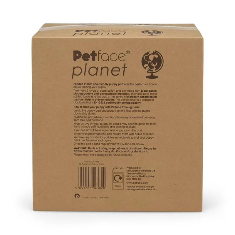 PetFace Planet Eco Puppy Pads 50 Pack-2