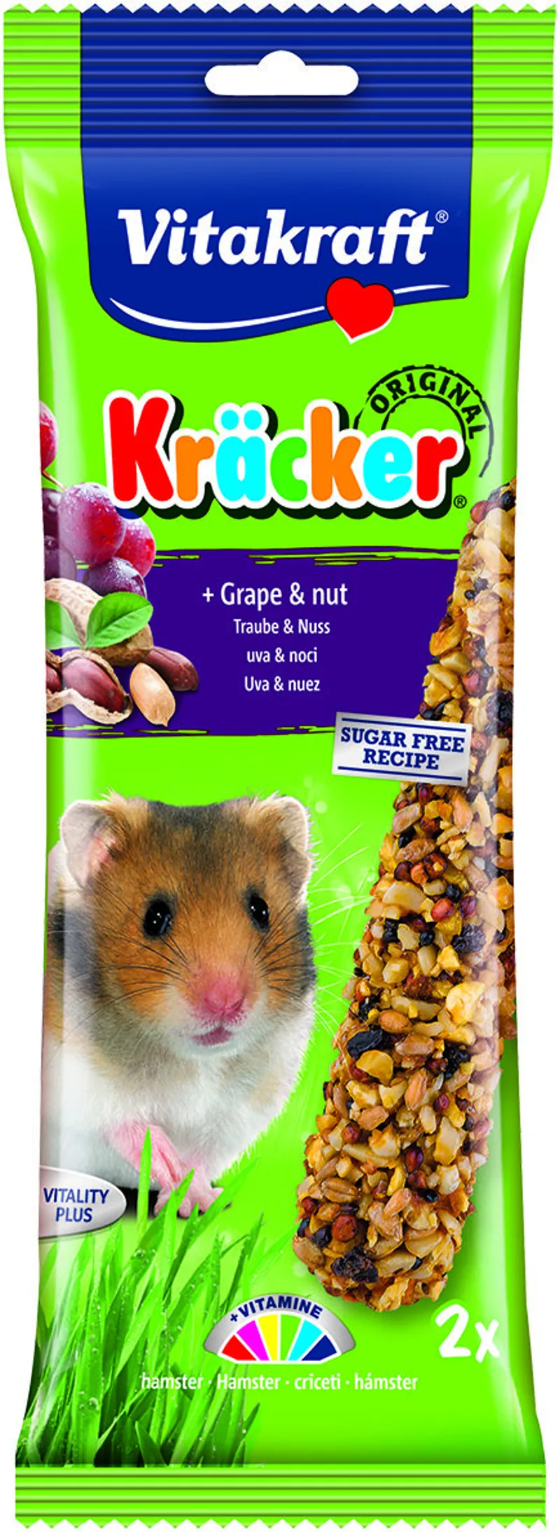 Vitakraft Hamster Grape and Nut Kracker 112g