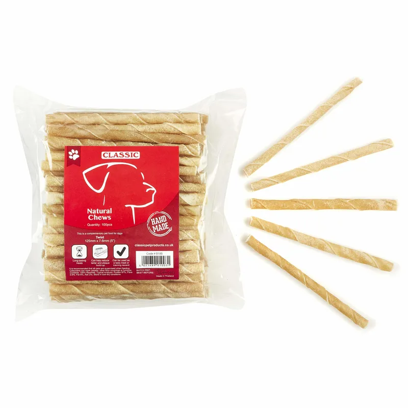 Classic Rawhide Twists 7x8mm 100pk