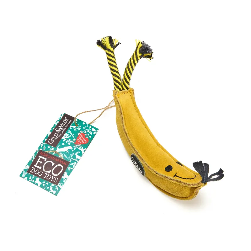 Green and Wilds Barry The Banana Eco Dog Toy