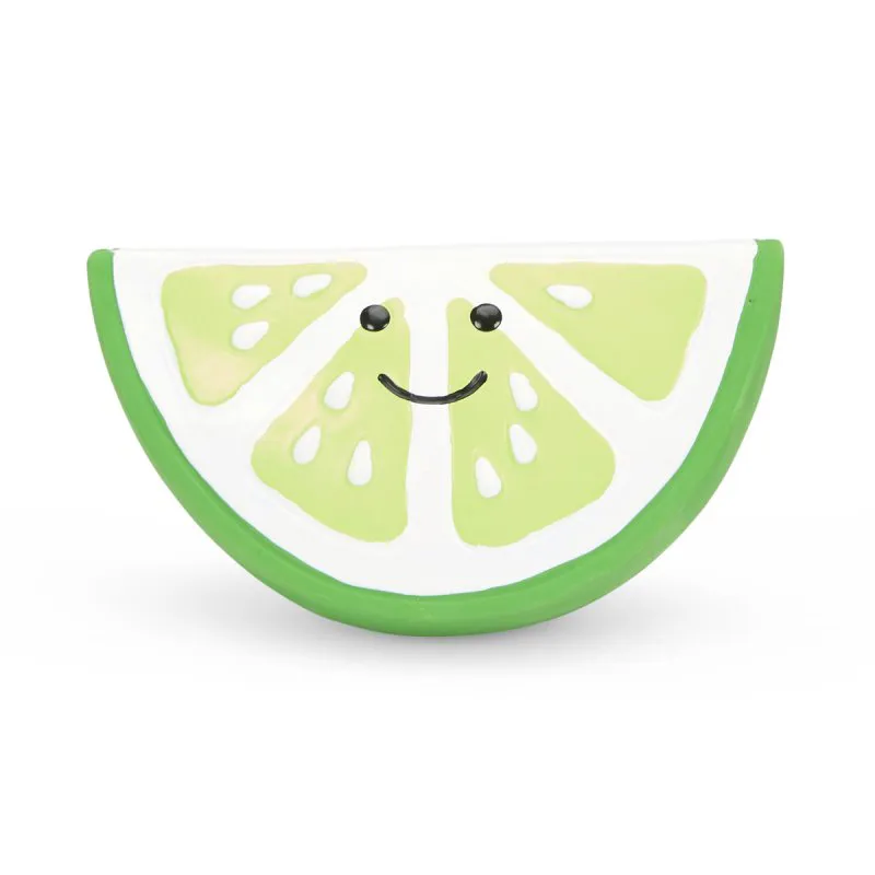 PetFace Foodie Faces Latex Lime Dog Toy Large