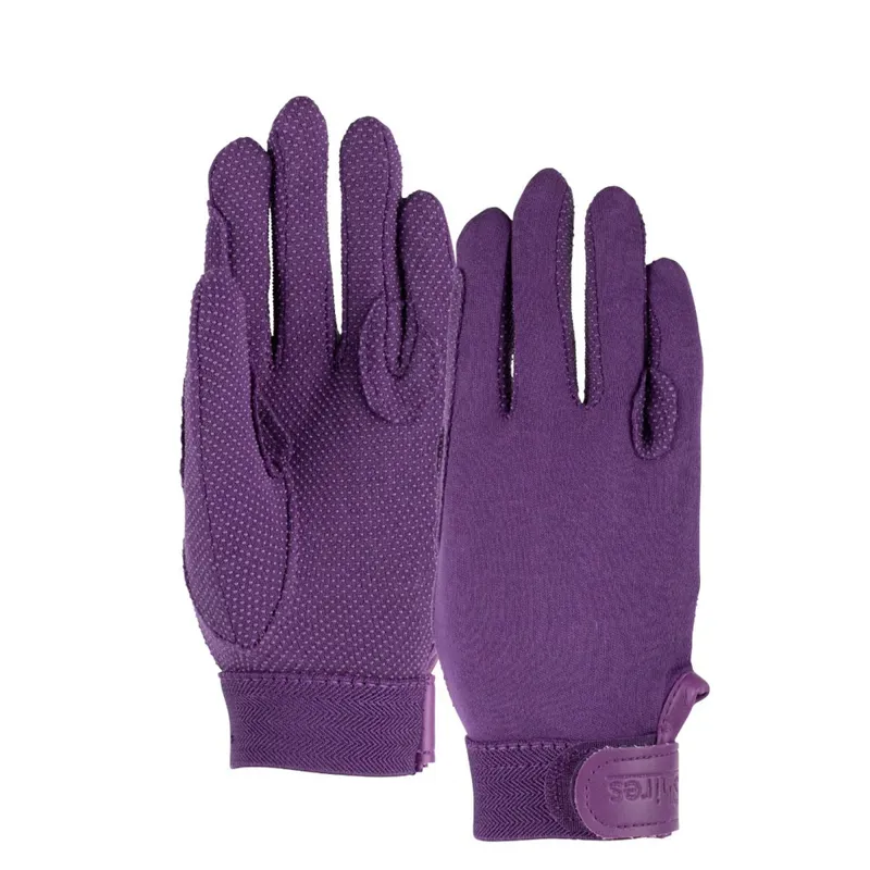 Aubrion Newbury Riding Gloves PURPLE