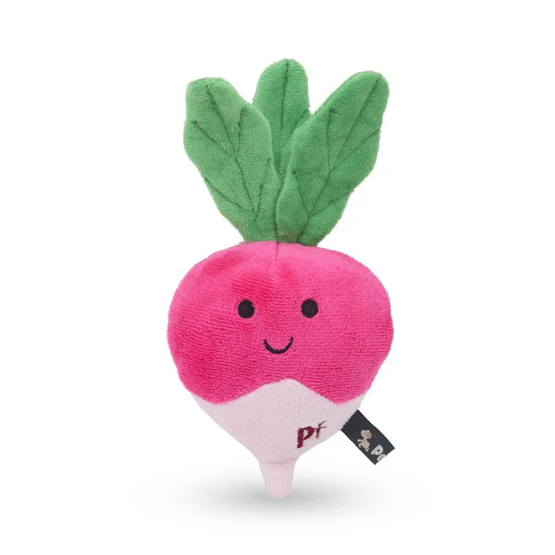 PetFace Reuben Radish Plush Dog Toy