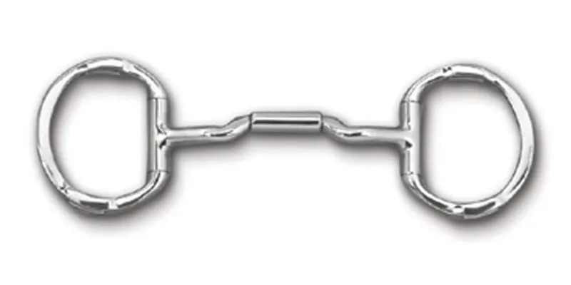Myler Bits Running Eggbutt Gag with Low Ported Barrel 5 inch