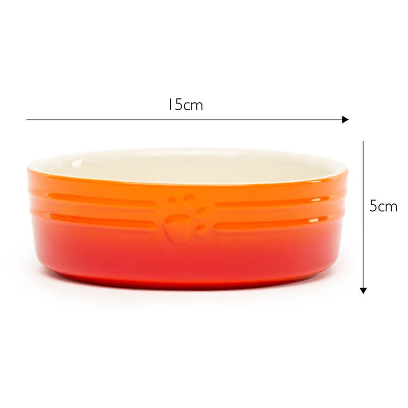 Scruffs Ombre Food Bowl Orange-2