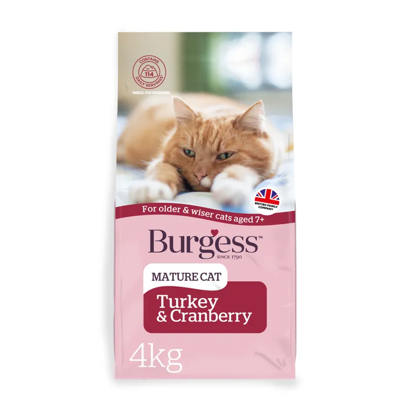 Burgess Mature Cat Turkey and Cranberry-1
