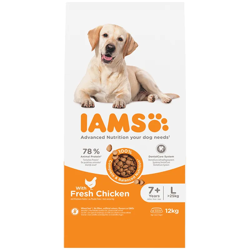 Iams Large Dog Senior Chicken 12kg