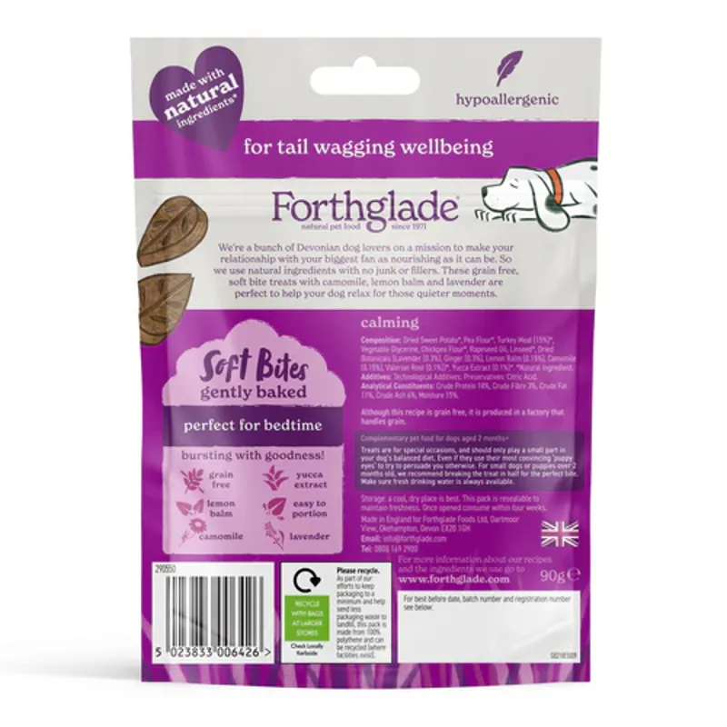 Forthglade Natural Calming Soft Bites 90g-1