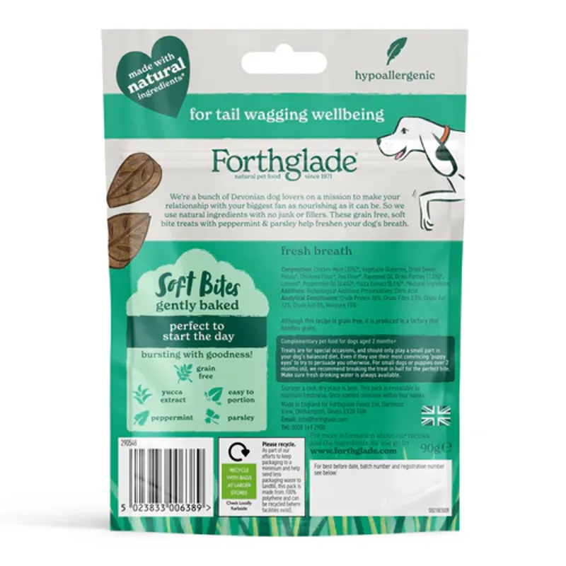 Forthglade Natural Fresh Breath Soft Bites 90g-1