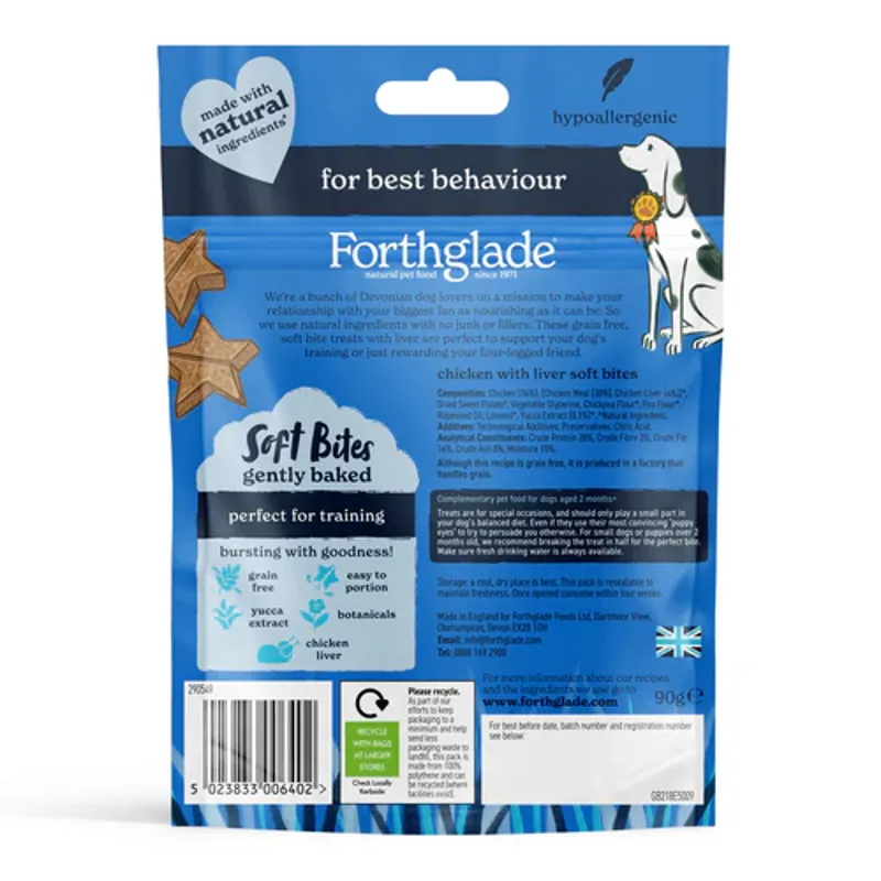 Forthglade Natural Training Rewards Soft Bites 90g-1