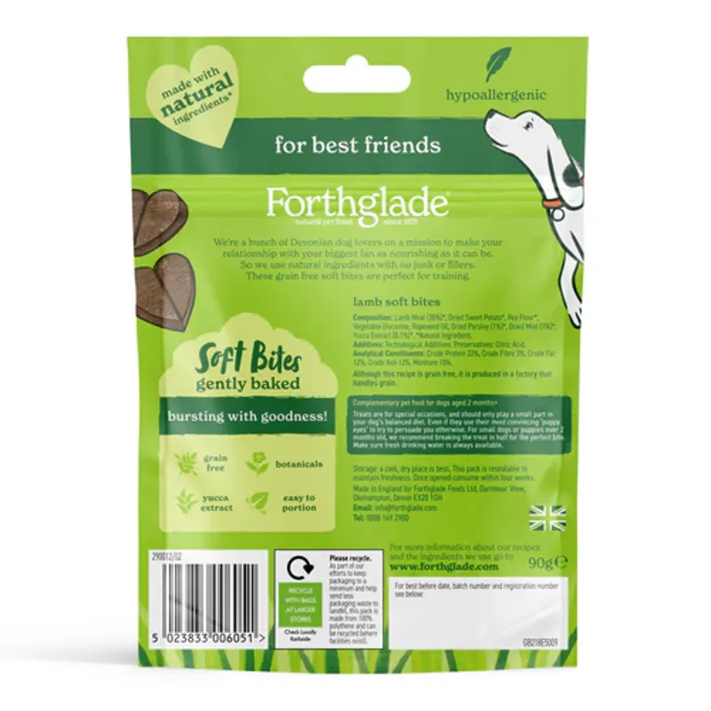 Forthglade Natural Lamb Soft Bites 90g-1