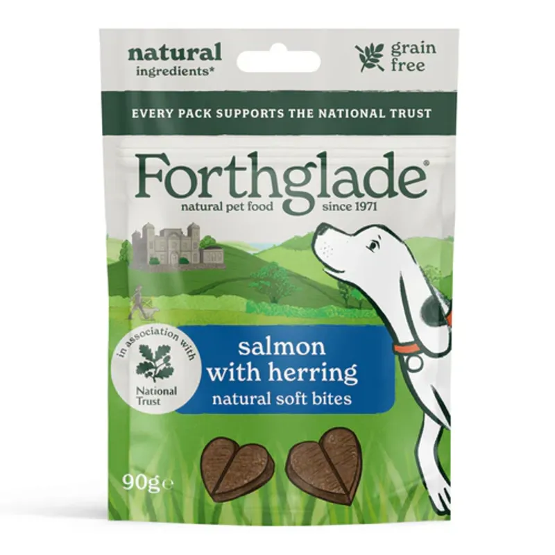 Forthglade Natural Salmon and Herring Soft Bites 90g