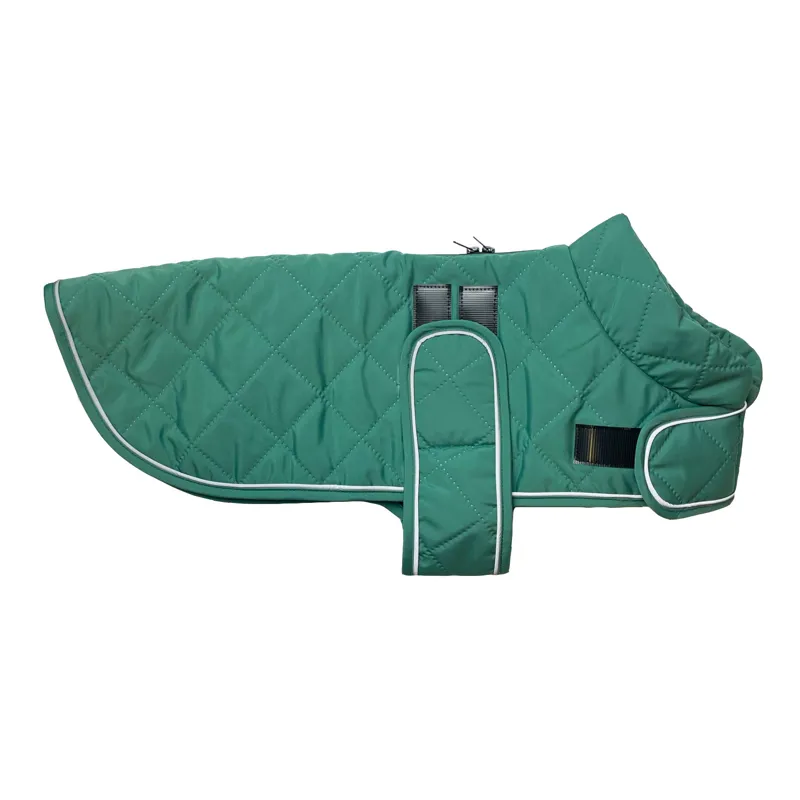 Happy Pet Classic Quilted Dog Coat Teal