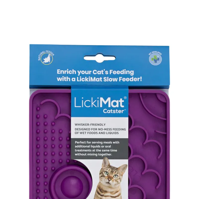 Lickimat Cat Catster Purple