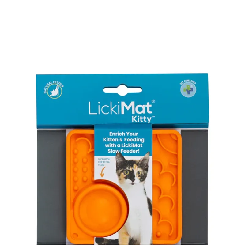 Lickimat Cat Kitty Orange