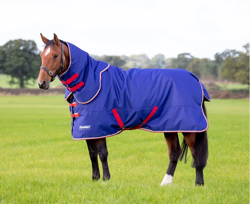 Tempest Original Turnout Rug and Neck Set 100g in Navy