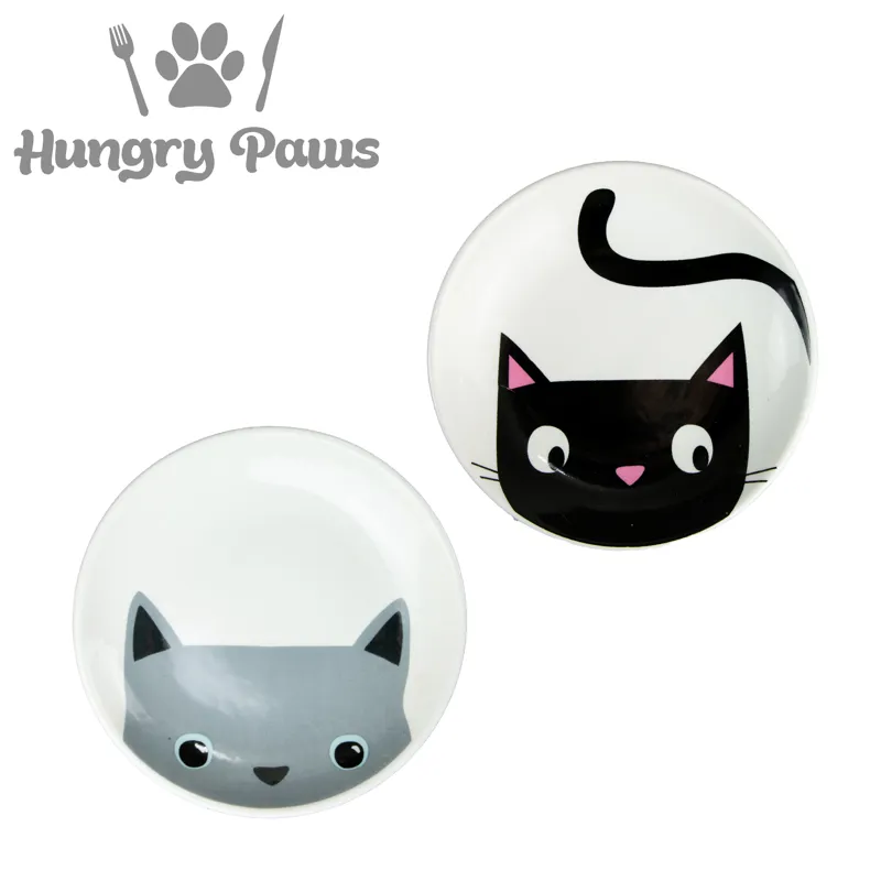Ancol Ceramic Round Cat Dish Assorted