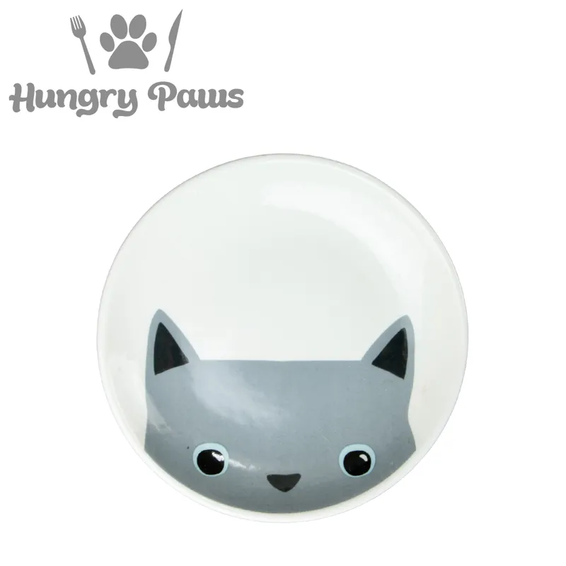 Ancol Ceramic Round Cat Dish Assorted-1