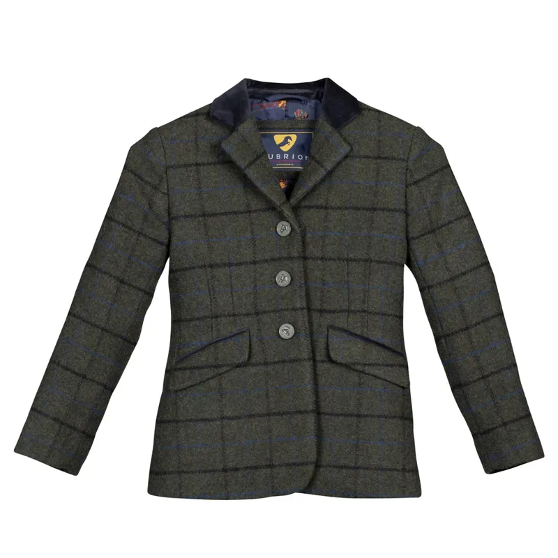 Aubrion Saratoga Jacket - Childs DARK GREEN CHECK