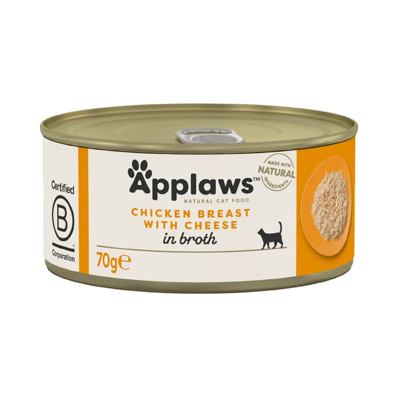 Applaws Cat Can Chicken and Cheese In Broth 70g