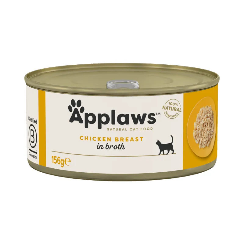 Applaws Cat Can Chicken Breast Flake in Broth 156g