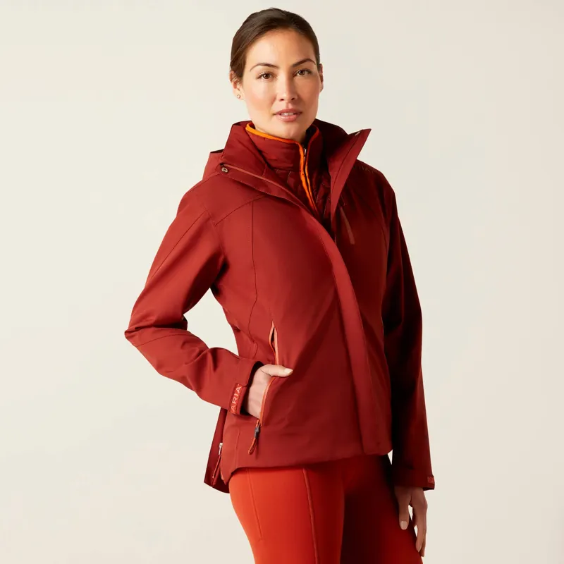 Ariat Womens Coastal H2O Jacket Fired Brick