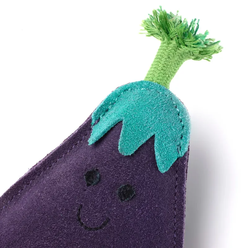 Green and Wilds Austin The Aubergine Eco Dog Toy-1