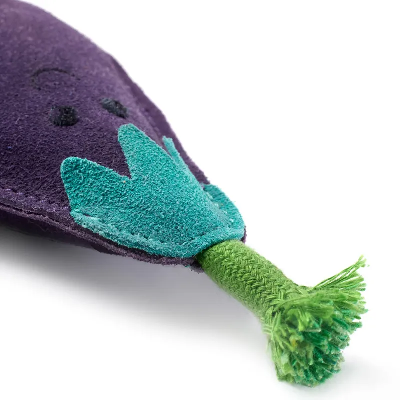 Green and Wilds Austin The Aubergine Eco Dog Toy-2