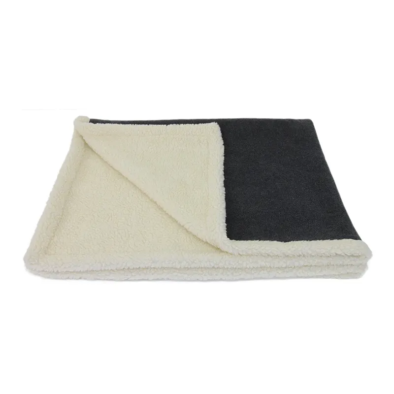 Earthbound Sherpa Fleece Pet Blanket Charcoal