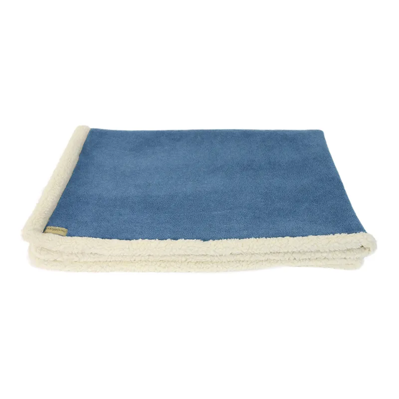 Earthbound Sherpa Fleece Pet Blanket Denim Blue-1