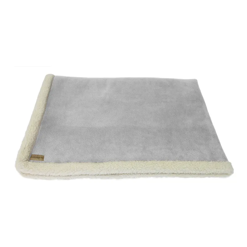 Earthbound Sherpa Fleece Pet Blanket Grey-1