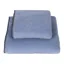 Earthbound Stitched Fleece Blanket Sky Blue and Navy Thread