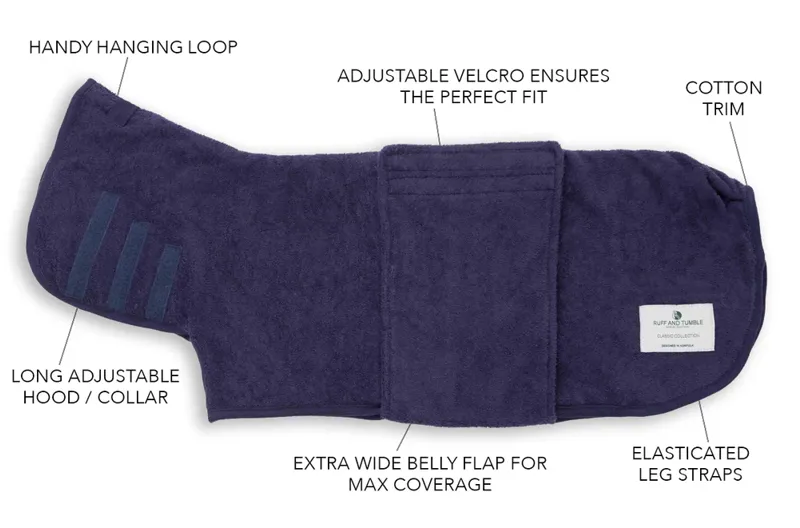 Ruff and Tumble Classic Drying Coat Blackberry-1