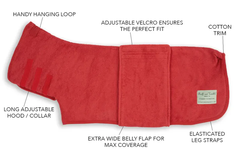 Ruff and Tumble Classic Drying Coat Brick Red-1