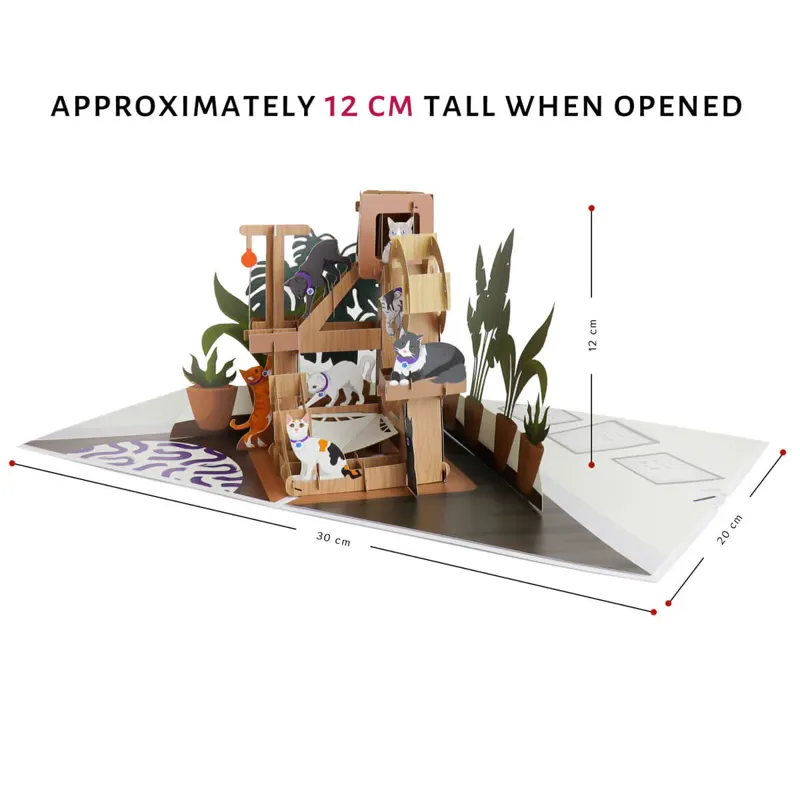 Cardology Cat Tree Pop-Up Card-3