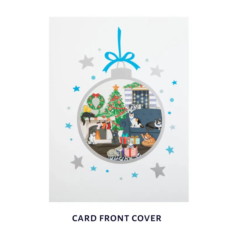 Cardology Christmas Cat Pop-Up Card-2