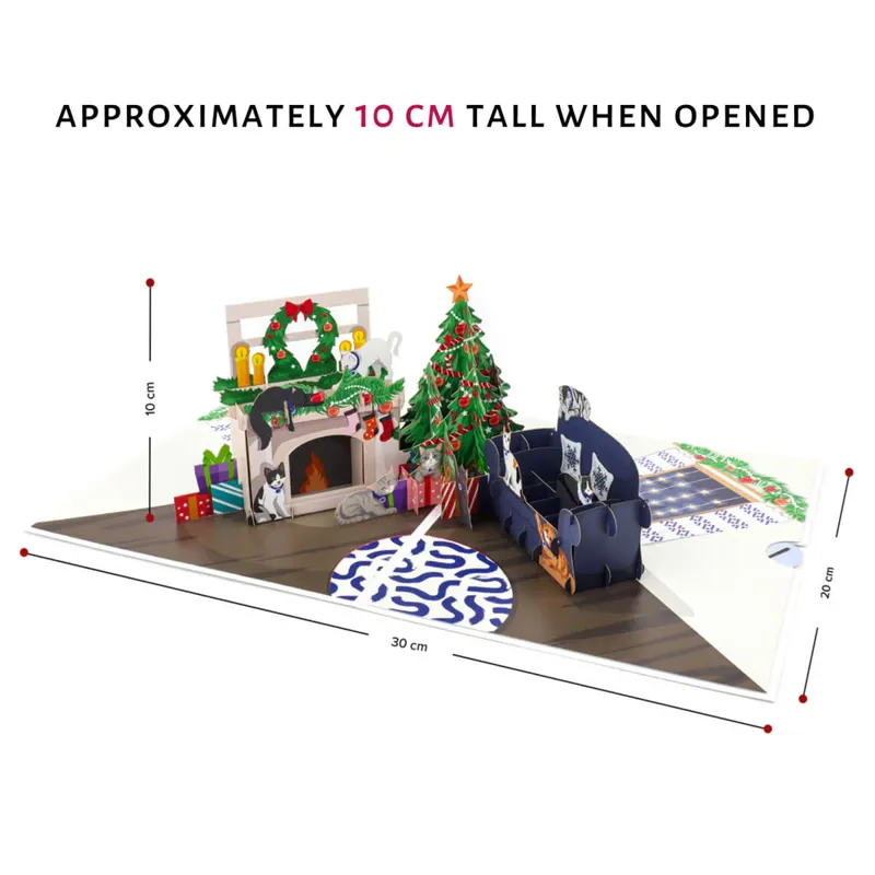 Cardology Christmas Cat Pop-Up Card-3