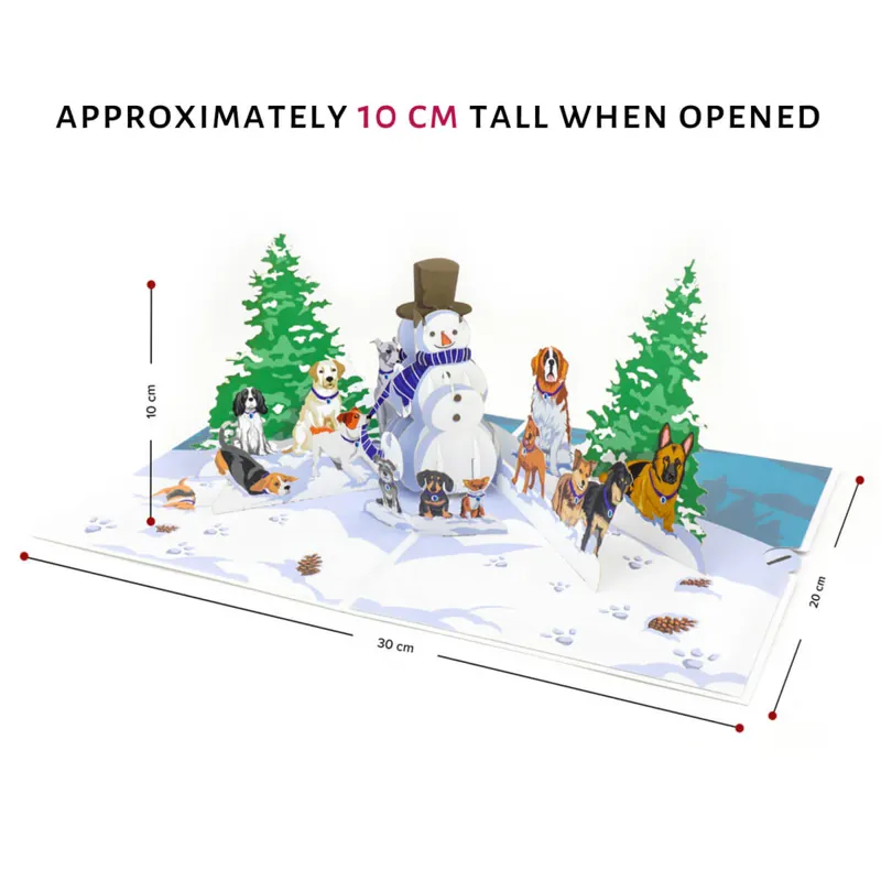 Cardology Christmas Dog Pop-Up Card-3