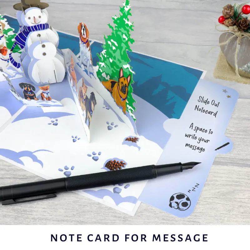 Cardology Christmas Dog Pop-Up Card-1